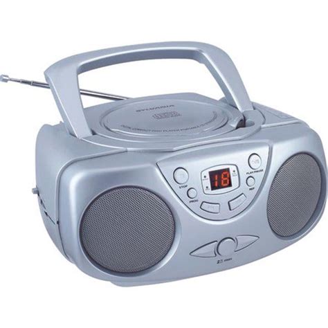 Cursrcd243Msv Portable Cd Radio Boom Box (Silver) - Walmart.com - Walmart.com