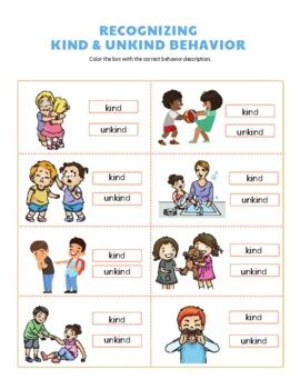 Results for kind and unkind behaviour | TPT