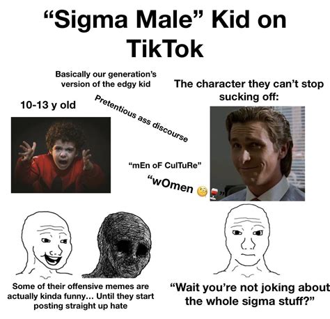 Sigma Male Kid on TikTok Starter Pack : r/starterpacks