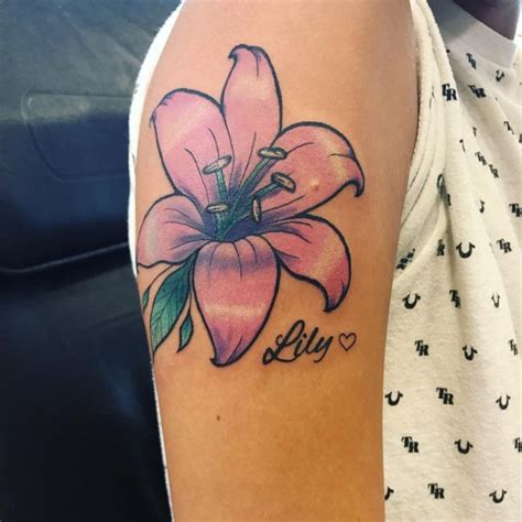 80+ Lily Flower Tattoo Designs & Meaning - Tenderness & Luck (2019)