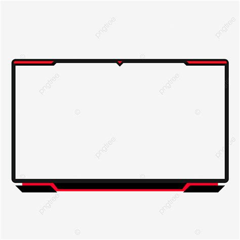 Game Frame Webcam PNG Transparent, Frame Webcam Overlay Gaming Red Game ...