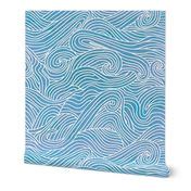 Tumbling ocean waves Wallpaper | Spoonflower