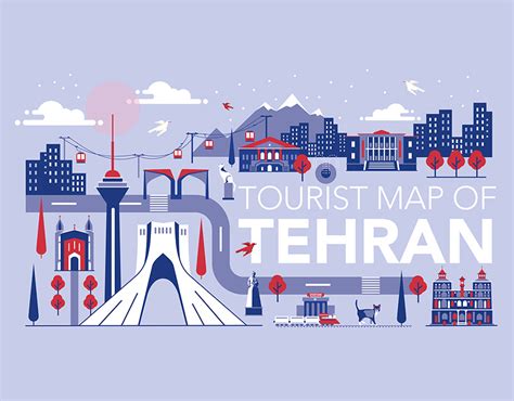 Tourist Map of Tehran :: Behance