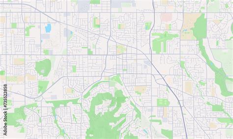 Gresham Oregon Map, Detailed Map of Gresham Oregon Stock Illustration ...