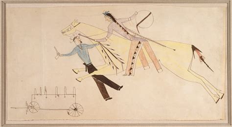 Brooklyn Museum: Arts of the Americas: Ledger Book Drawing