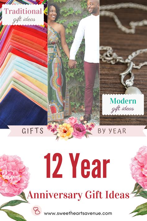 12-Year Anniversary Gifts - Traditional and Modern Ideas | 12 year ...