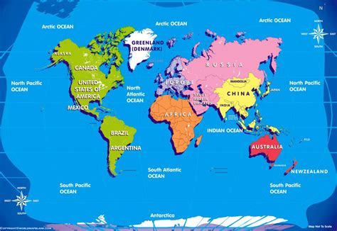 World Map Printable With Country Names