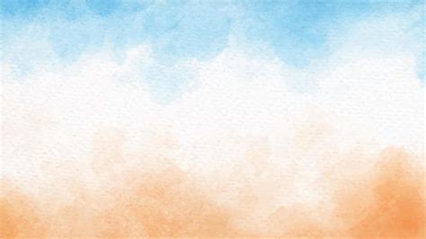 sea blue sky and sand beach watercolor background 4837158 Vector Art at ...