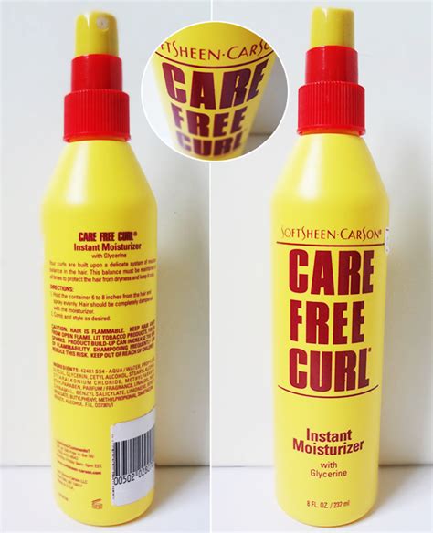 For The Love Of Blog: Care Free Curl Instant Moisturizer Review