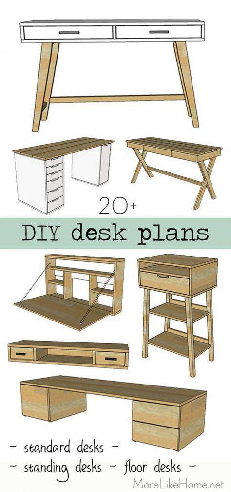 20 Free plans to build a DIY desk! (including plans for standing desks and floor desks!) # ...