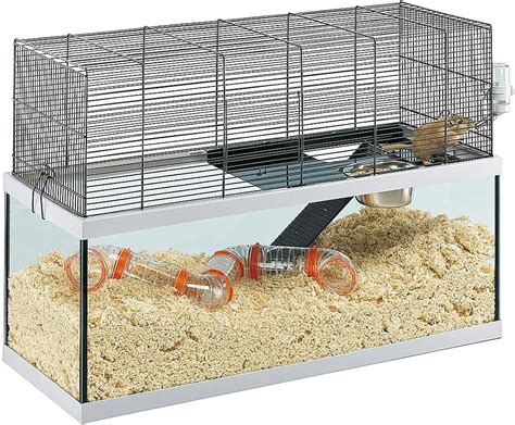 Ferplast Cage for Gerbils GABRY 80 Small Rodents, Structure On Two Floors, Included Accessories ...