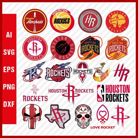 Houston Rockets Logo SVG - Rockets SVG Cut Files - PNG Logo | Inspire ...