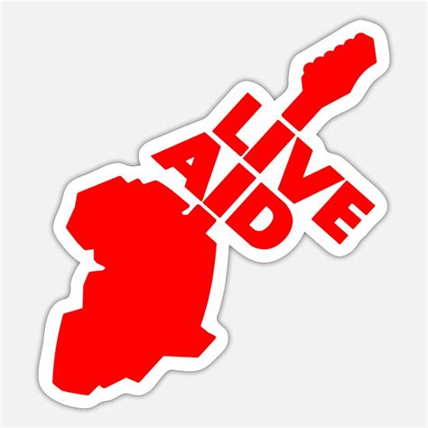 Live Aid Stickers | Unique Designs | Spreadshirt