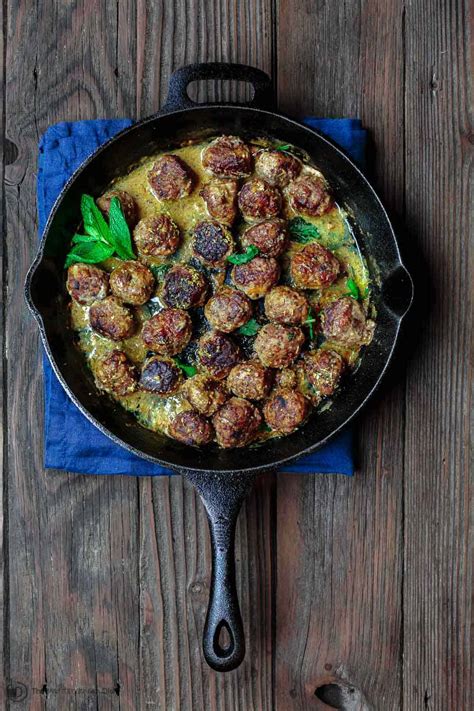 Keftedes: Greek Meatballs with a Lemony Sauce | The Mediterranean Dish