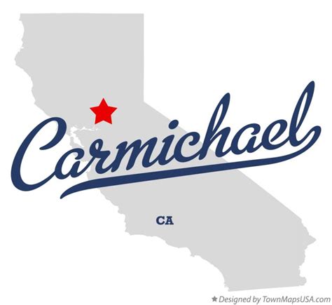 Map of Carmichael, CA, California