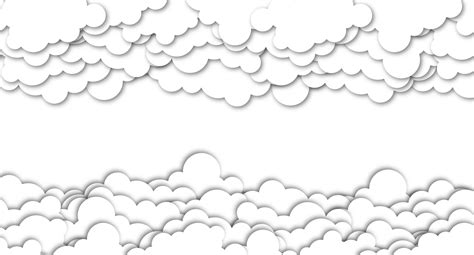 nubes en azul cielo bandera. blanco nube en azul cielo en papel cortar estilo. nubes en ...