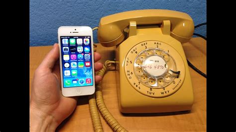 Voice Quality - iPhone 5 vs Antique Rotary Phone - YouTube