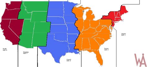 Alternate Time Zones Map of the USA | WhatsAnswer America Map, North America, Us Map With Cities ...