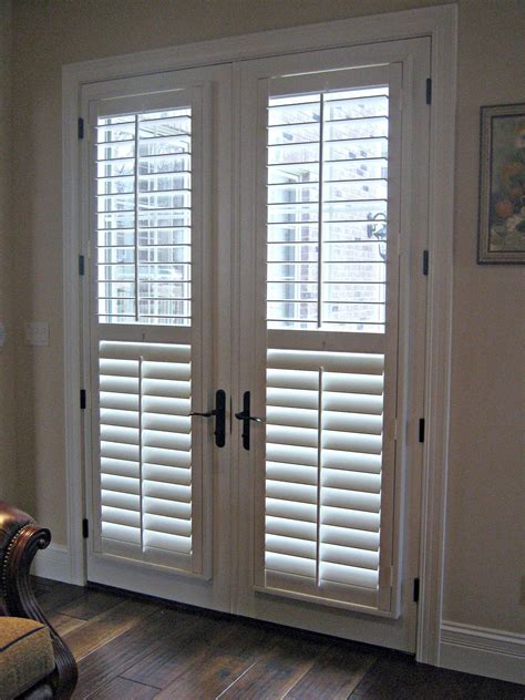Interior Simple White Venetian Blinds on Bi Fold Glass Door Blinds for Patio Doors # ...