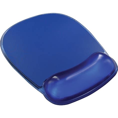 Staples® Mouse Pad with Gel Wrist Rest, Blue Crystal | Staples