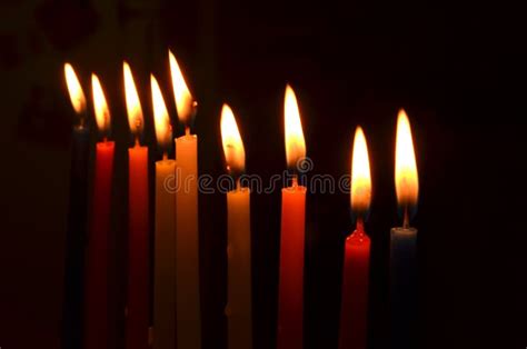 Hanukkah Candles stock image. Image of chanukiah, bright - 21466031