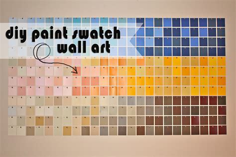 diy paint swatch wall art | Kristen McAshan