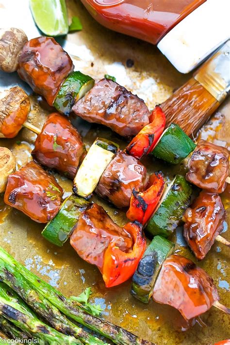 Tender Beef Kabobs With Tangy Barbecue Sauce - Cooking LSL