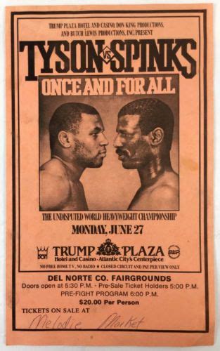 Mike Tyson vs Michael Spinks Original Fight Poster Vintage Rare | Mike tyson, Boxeo, Cartel