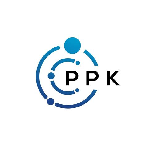 PPK letter technology logo design on white background. PPK creative initials letter IT logo ...