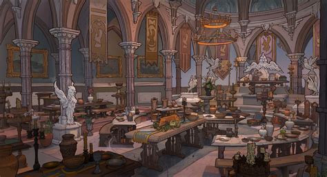 ArtStation - Medieval Fantasy Banquet Hall