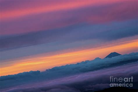 Sunrise over Mt. Fuji Photograph by Nancy B