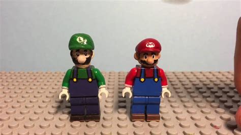 Mario & Luigi Minifigure Super Mario Brothers Figure For Custom Lego Minifigures LEGO Building ...