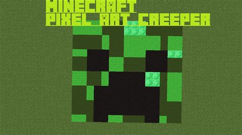 MINECRAFT PIXEL ART: CREEPER TUTORIAL - YouTube