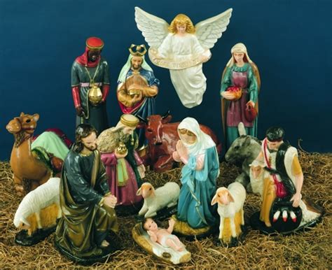 36" Full Color Outdoor Nativity Scene 15 Pieces - Yonder Star Christmas Shop LLC