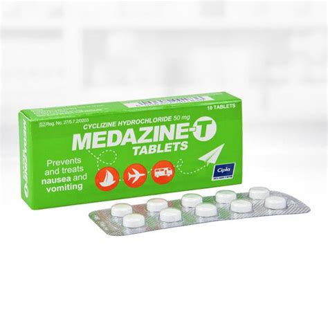 Medazine Nausea Tablets 20s – South African Pharmacy