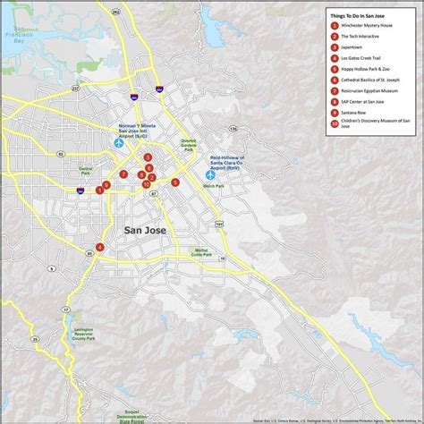 Map of San Jose, California - GIS Geography