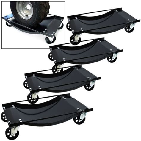 Heavy Duty Set of (4) Car Moving Dolly With HD Wheels Skate Lifter Dollies Jack | eBay