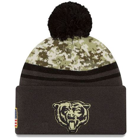 Chicago Bears 2016 Salute to Service Pom Knit Hat #ChicagoBears ...