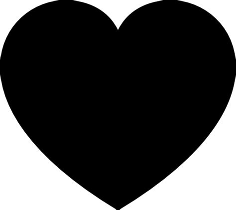 Black Heart Clip Art at Clker.com - vector clip art online, royalty ...