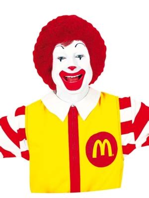 2 Sets of Ronald McDonald Cosplay Costume, Wig, Props and Accessories ...