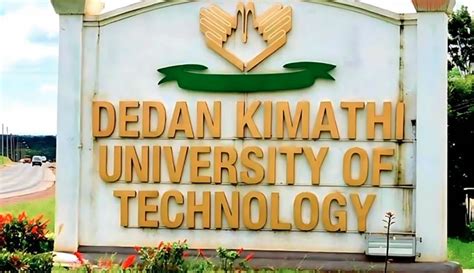 Dedan Kimathi University Courses And Fee Structure | 2025 - National ...