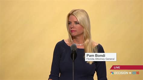 Florida's Pam Bondi speaks at the RNC