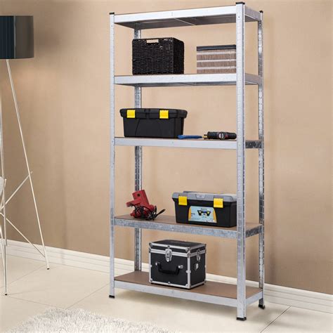 72" Heavy Duty Storage Shelf Steel Metal Garage Rack 5 Level Adjustable ...