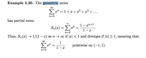 real analysis - Partial Sums of Geometric Series - Mathematics Stack Exchange