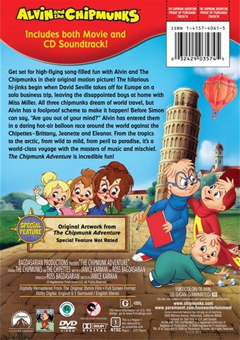 Alvin And The Chipmunks: The Chipmunk Adventure (DVD 1987) | DVD Empire