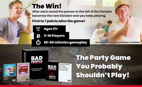 How To Play Bad People – Bad People - The Party Game You Probably ...