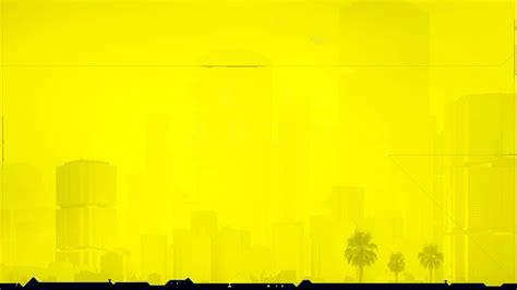 Cyberpunk 2077 Yellow Plain Background Wallpaper - Cyberpunk 2077 ...