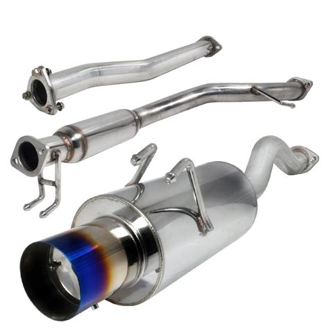 2006-2011 Honda Civic 2DR Si Titanium Tip 2.5 Inch Catback Exhaust ...