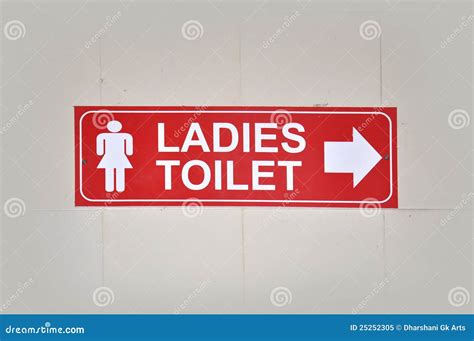 Ladies Toilet Door Sign Royalty-Free Stock Photo | CartoonDealer.com ...