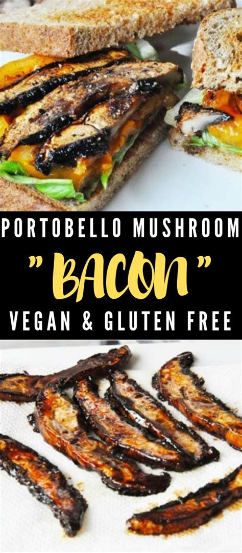 PORTOBELLO MUSHROOM BACON #bacon #vegan #vegetarian #mushroom #yummy ...